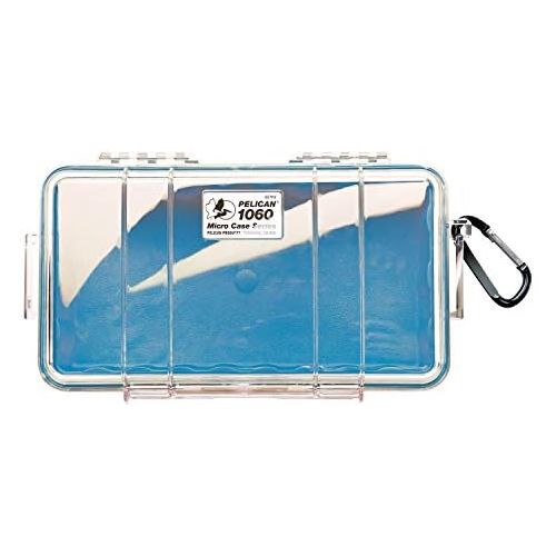  [아마존베스트]Pelican 1060-02A-100 Waterproof Case, 1060 Micro Case - for iPhone, GoPro, Camera, and More (Aqua/Clear)