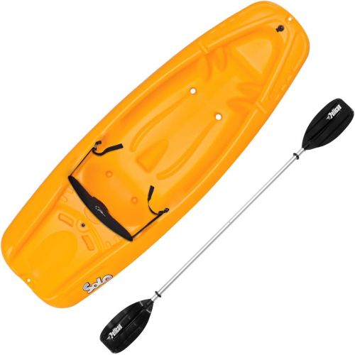  Pelican Solo 6 Feet Sit-on-top Youth Kayak - Pelican Kids Kayak - Perfect for Kids Comes with Kayak Accessories