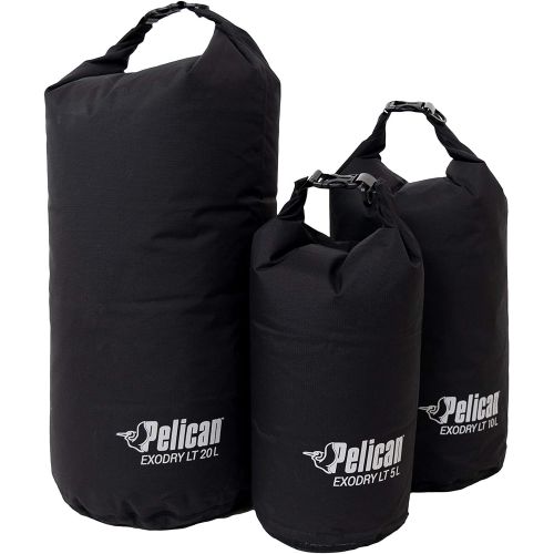  Pelican Sport Extremely Compact Lightweight and Waterproof Roll Top Dry Compression Keeps Gear Dry for Kayaking, Boating, Beach, Rafting, Hiking, Camping and Fishing