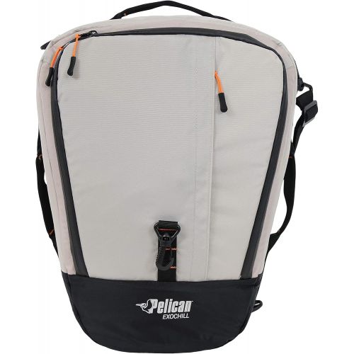  Pelican Sport - ExoChill - Cooler Bag - Fit in Most Tank Wells - Removable Shoulder Strap and Handles On Each Side - More Storage Compartement - PS3012-00, Black/Grey, 18.701 in