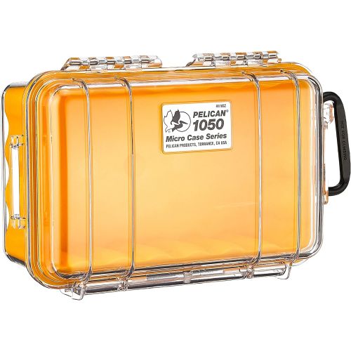  Pelican 1050 Micro Case - for iPhone, GoPro, Camera, and more (Yellow/Clear)