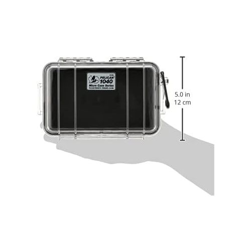  Pelican 1040 Micro Case (Black/Clear), Model:1040-025-100