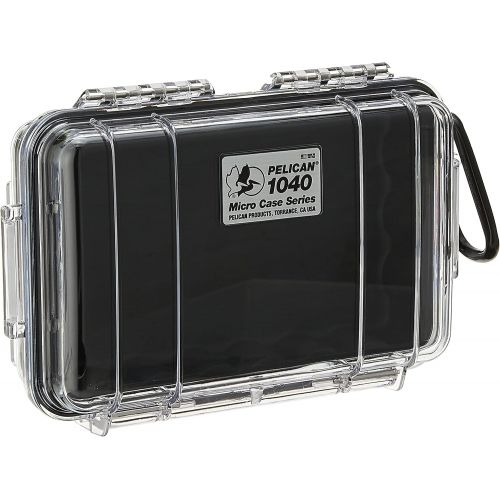  Pelican 1040 Micro Case (Black/Clear), Model:1040-025-100