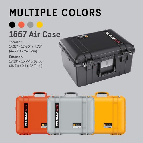  Pelican Air 1557 Case No Foam - Orange