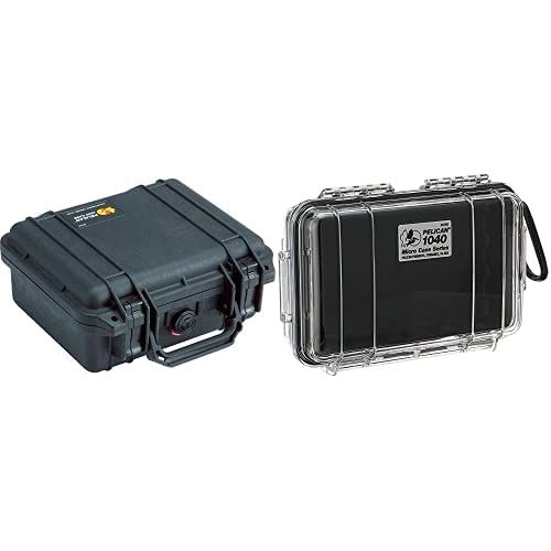  Pelican Select Bundle - Pelican 1200 Case with Foam (Black) and Pelican 1040 Micro Case (Black/Clear)