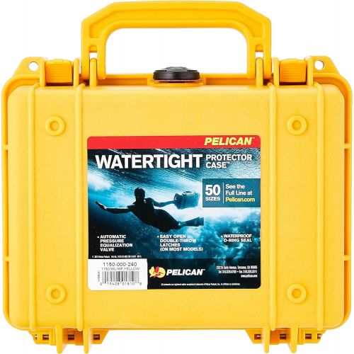  Pelican 1150 Camera Case With Foam (Yellow)