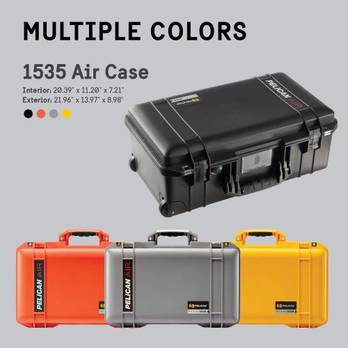  Pelican Air 1535 Case With Padded Dividers (Black)