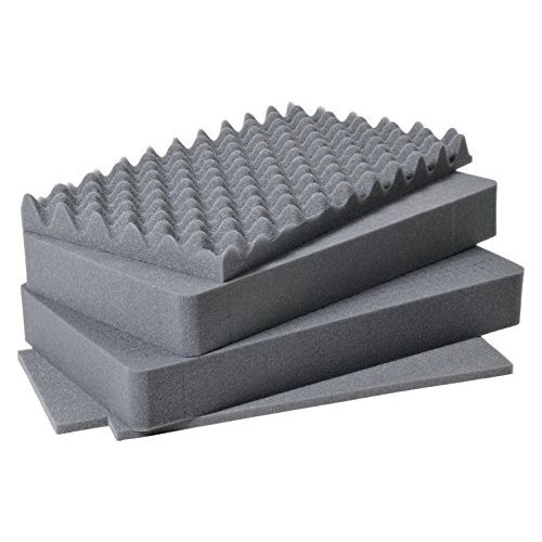  Pelican Products 1510-400-000 1511 4-Piece Replacement Foam Set for 1510 Case (Black)