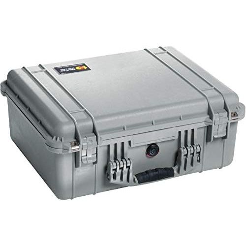  Pelican 1550 Camera Case With Foam (Silver)