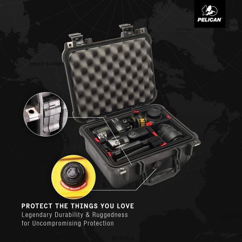  Pelican 1400 Case With Foam (Black)