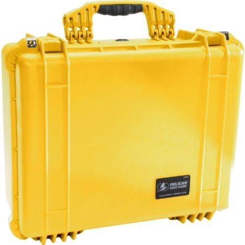  Pelican 1550 Camera Case With Foam (Yellow)