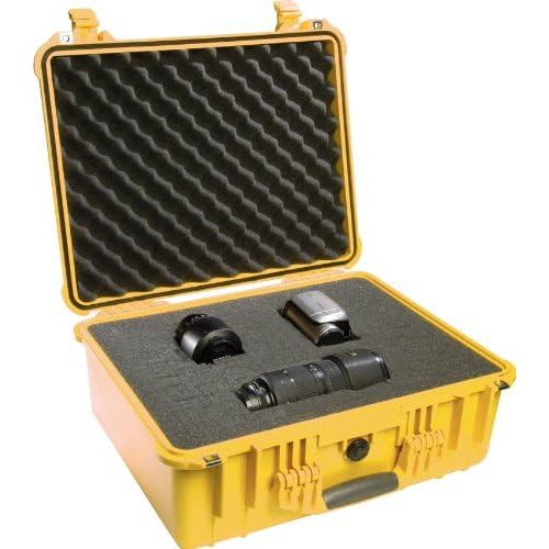  Pelican 1550 Camera Case With Foam (Yellow)