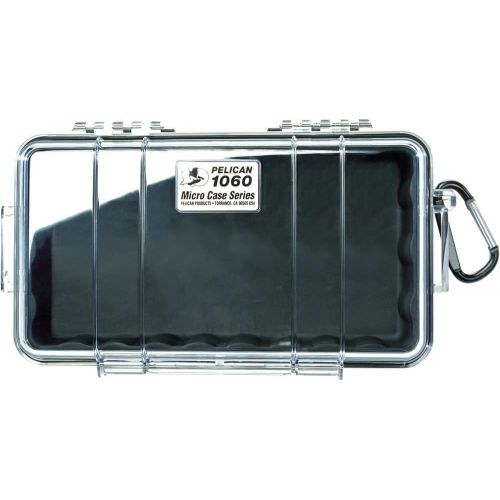  Pelican 1060 Micro Case - for iPhone, GoPro, Camera, and More (Black/Clear)