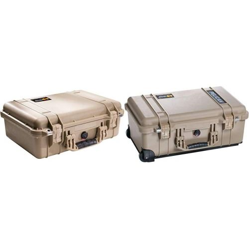  Pelican 1500 Camera Case with Foam (Desert Tan) & 1510 Case with Foam (Desert Tan)