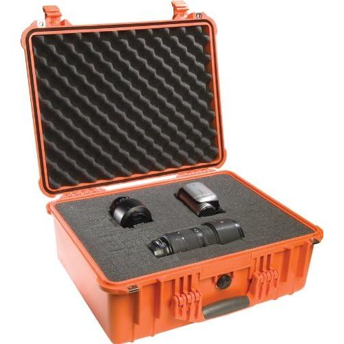  Pelican 1550 Camera Case With Foam (Orange)