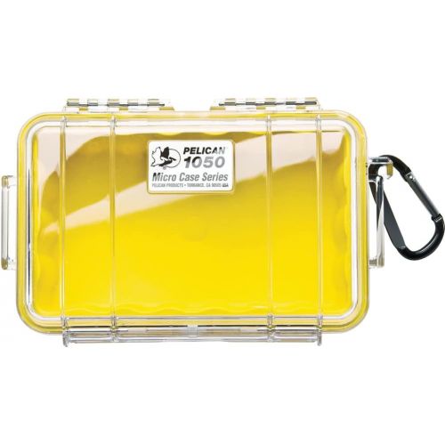  Pelican 1050 Micro Case - for iPhone, GoPro, Camera, and more (Yellow/Clear)