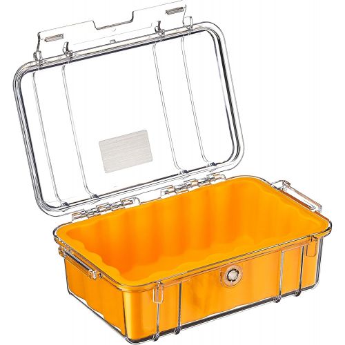  Pelican 1050 Micro Case - for iPhone, GoPro, Camera, and more (Yellow/Clear)