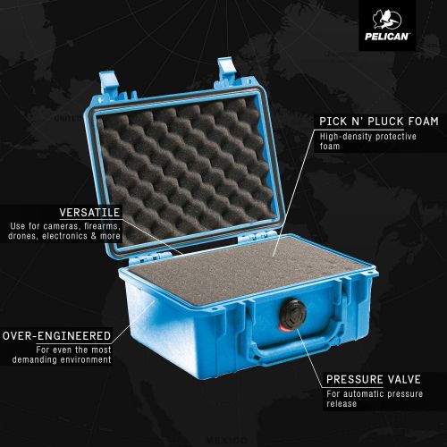  Pelican 1150 Camera Case With Foam (Blue)