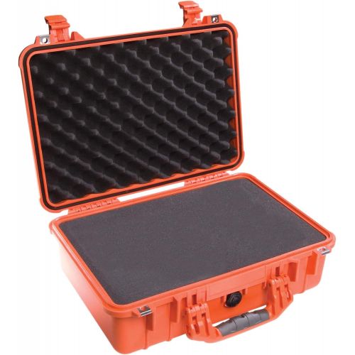  Pelican 1500 Camera Case With Foam (Orange)