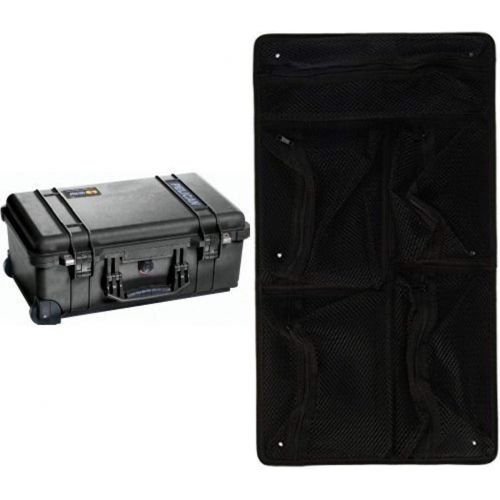  Pelican 1510 Case with Foam (Black) and Lid Organizer