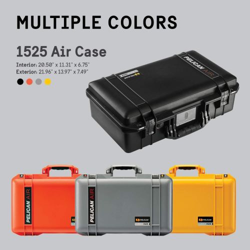  Pelican Air 1525 Case With Padded Dividers (Black)