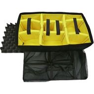 CVPKG Presents - Yellow padded divider set, Lid foam, & 1535 Lid organizer to fit Pelican 1535.