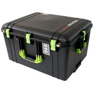 Black & Lime Green Pelican 1637 NO Foam Air case. Comes with wheels.
