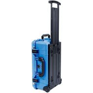 Pelican Blue & Black 1510 Case. With Foam. With wheels.