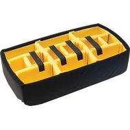 Yellow padded divider set & Lid foam to fit Pelican 1535.