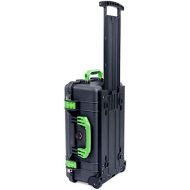 Pelican CVPKG Presents Colors series Black with Lime Green handles & Latches 1510 With Foam.