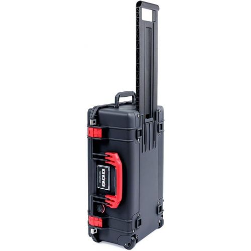  CVPKG & Pelican Black & Red Pelican 1535 Air case, with TrekPak Dividers & 1535 lid organizer.