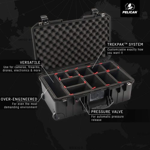  Pelican Air 1535 Case With TrekPak Dividers (Black)