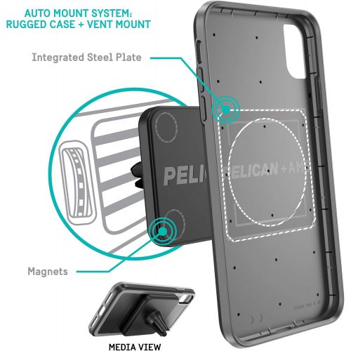  Pelican Protector+AMS iPhone XS Max Case (BlackLight Grey)