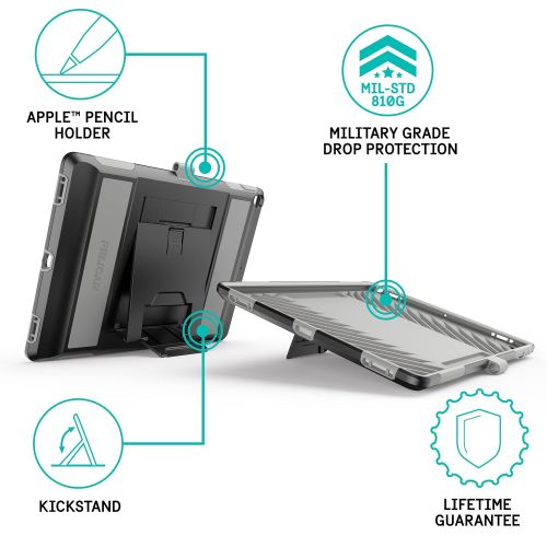  Pelican Voyager iPad Pro 12.9 Case (1st2nd Generation) - BlackGrey