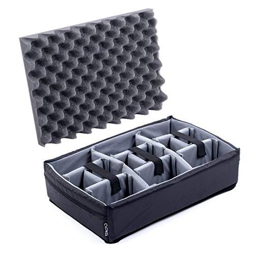  Pelican Color Case CVPKG Grey padded divider set to fit Pelican 1500. Dividers and lid foam.