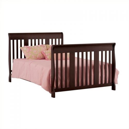  Pemberly Row 4-in-1 Crib and Changer Combo in Espresso