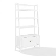 Pemberly Row 38 4 Shelf Bookcase in White