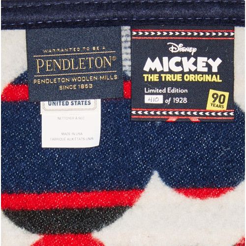  Pendleton Unisex Mickeys Debut Throw Navy One Size