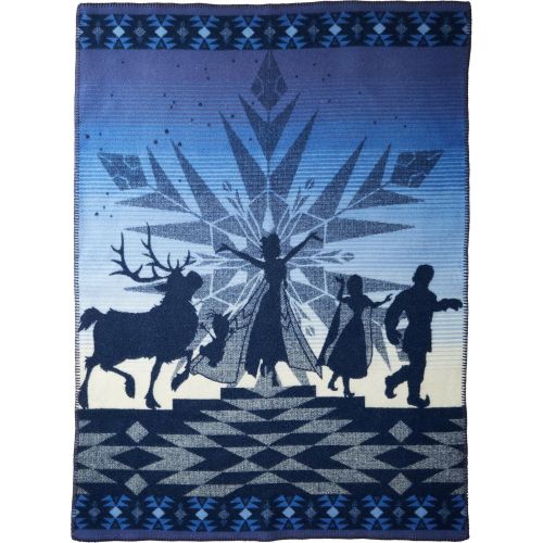  Pendleton Frozen Friendship Fractals Jacquard Blanket (Kids), Unisex, Navy, One Size