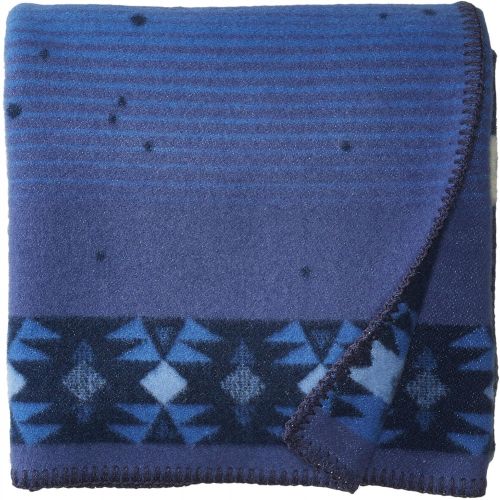  Pendleton Frozen Friendship Fractals Jacquard Blanket (Kids), Unisex, Navy, One Size