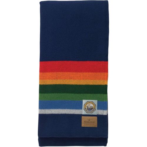  Pendleton Glacier National Park Wool Blanket, White, Full