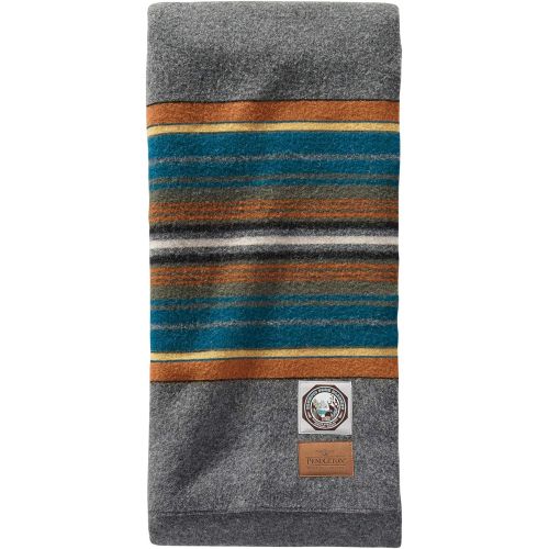  Pendleton Glacier National Park Wool Blanket, White, Full