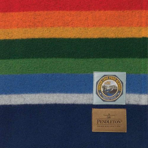  Pendleton Glacier National Park Wool Blanket, White, Full