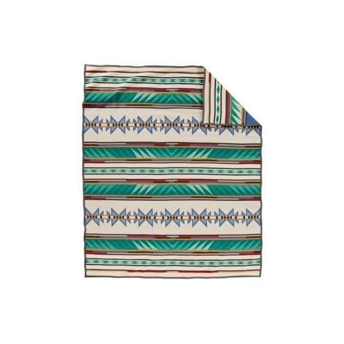  Pendleton Turquoise Ridge Wool Blanket - Queen