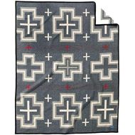 Pendleton San Miguel Warn Wool Patterned Throw Blanket, Grey, Twin
