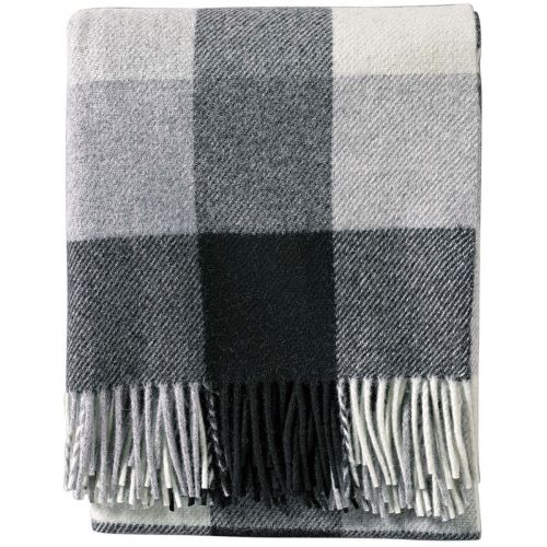  Pendleton Eco-Wise Washable Wool Fringed Throw Blanket, BlackIvory, One Size