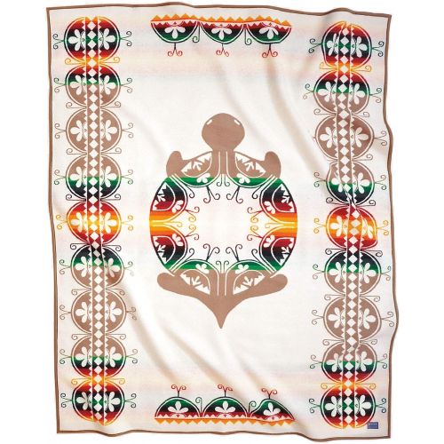  Pendleton Turtle Legend Wool Blanket, White