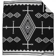 Pendleton Los Ojos Wool Blanket - Black/White, Queen