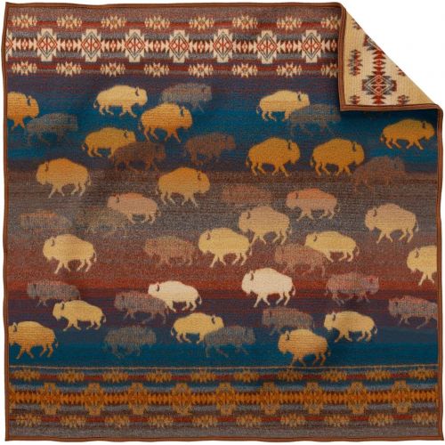  Pendleton Prairie Rush Hour Muchacho Wool Baby Blanket,32 x 44 inches,BROWN