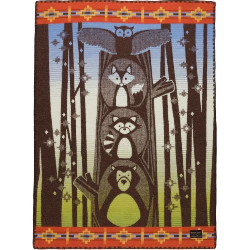  Pendleton Prairie Rush Hour Muchacho Wool Baby Blanket,32 x 44 inches,BROWN